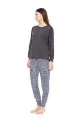 Pink Label - Pyjama Grey Leo