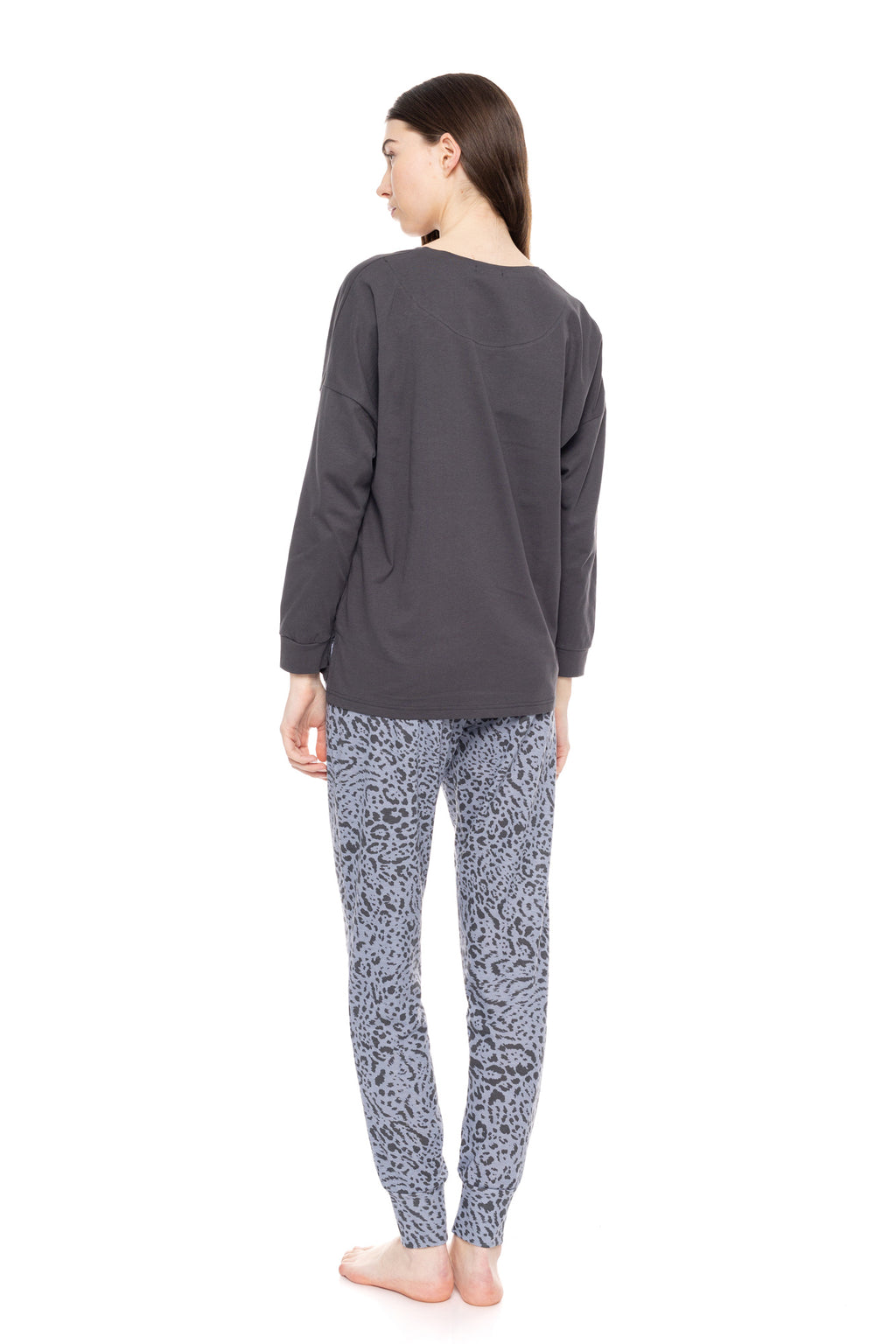 Pink Label - Pyjama Grey Leo