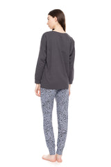 Pink Label - Pyjama Grey Leo