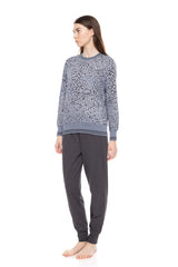 Pink Label - Pyjama Grey Leo