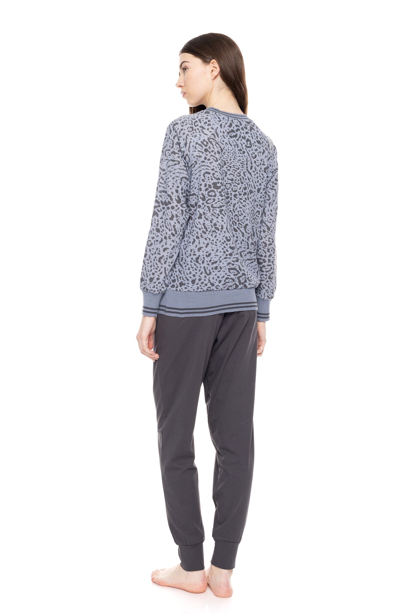 Pink Label - Pyjama Grey Leo