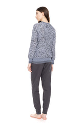 Pink Label - Pyjama Grey Leo