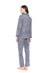 Pink Label - Pyjama Buttoned Grey Leo