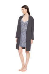 Pink Label - Nightgown 2Pcs Set Grey Leo