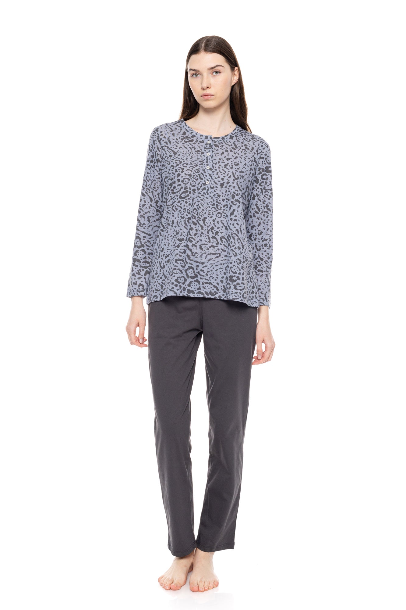 Pink Label - Pyjama Grey Leo