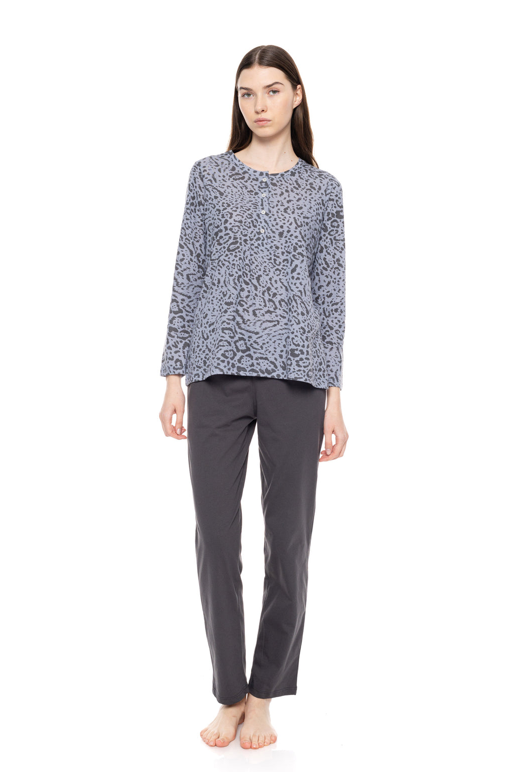 Pink Label - Pyjama Grey Leo