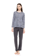 Pink Label - Pyjama Grey Leo