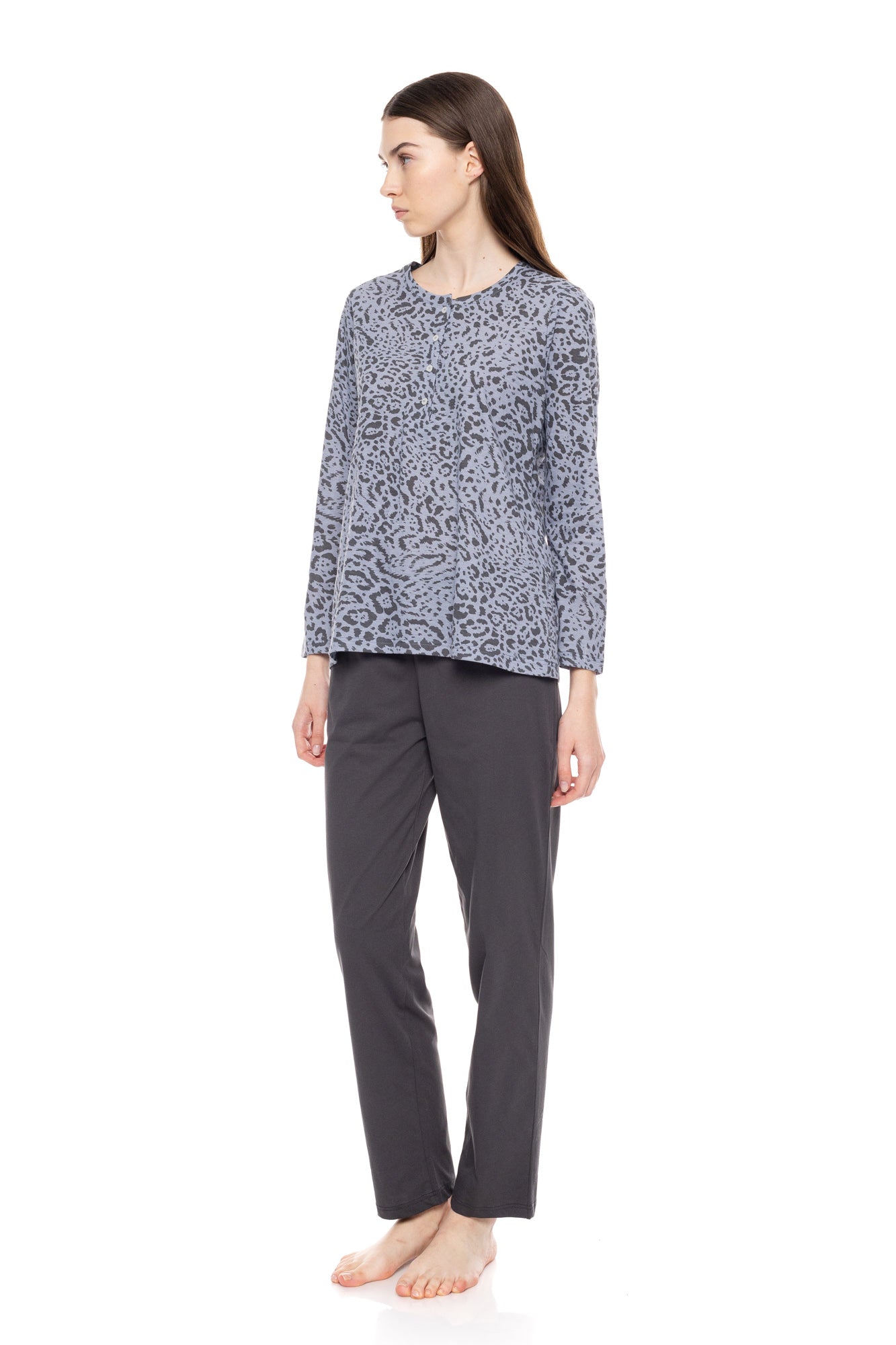 Pink Label - Pyjama Grey Leo