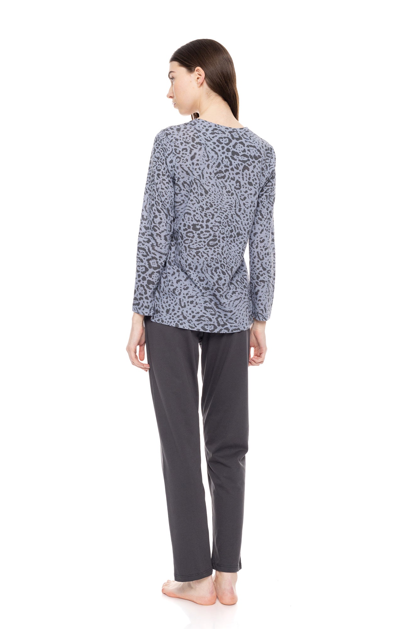 Pink Label - Pyjama Grey Leo