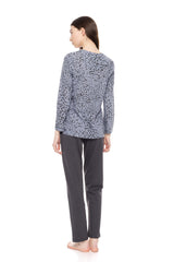 Pink Label - Pyjama Grey Leo