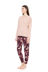 Pink Label - Pyjama Magenda Flower