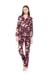 Pink Label - Pyjama Buttoned Magenda Flower