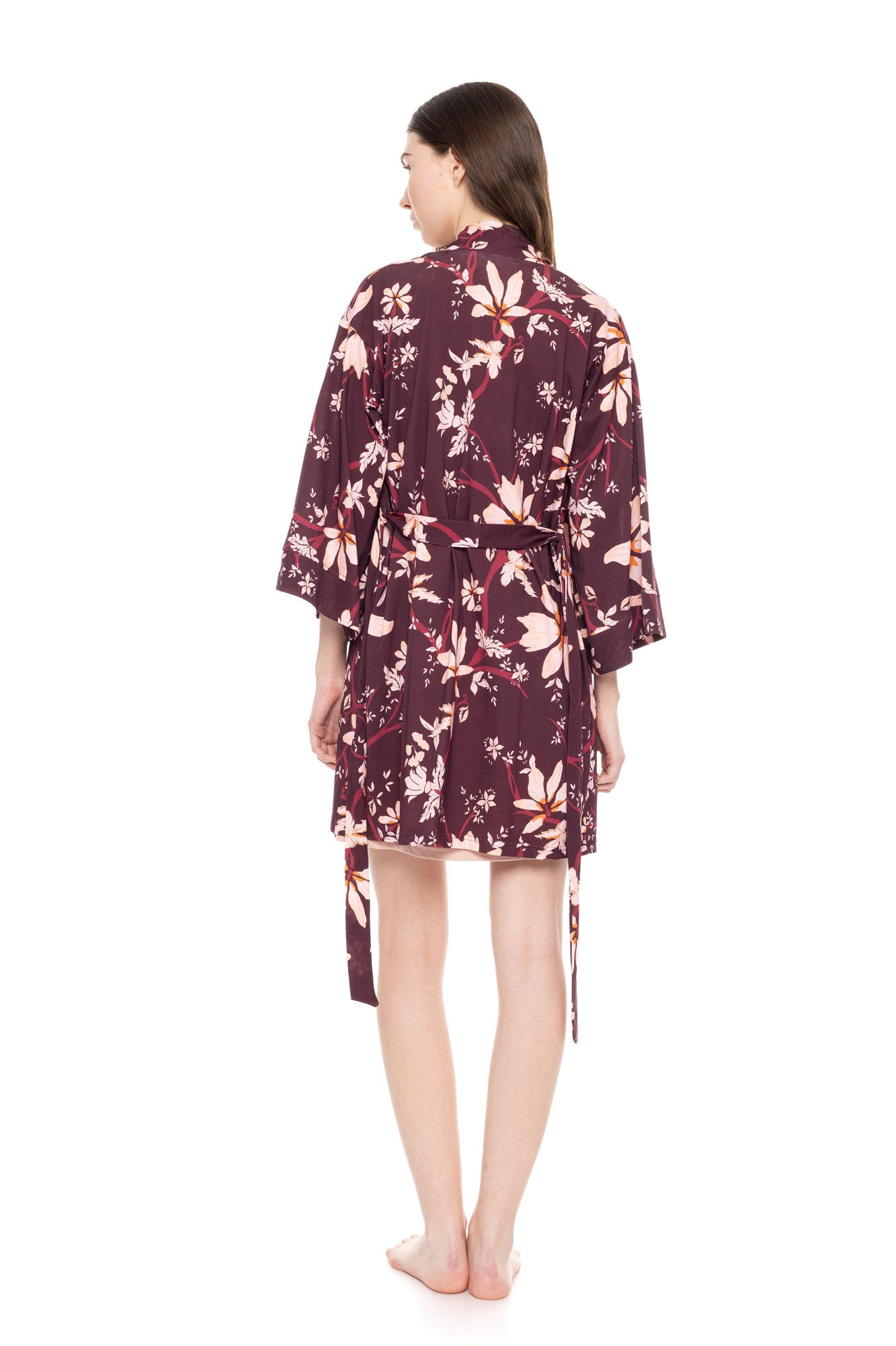 Pink Label - Nightgown Set 2 Pcs Magenda Flower