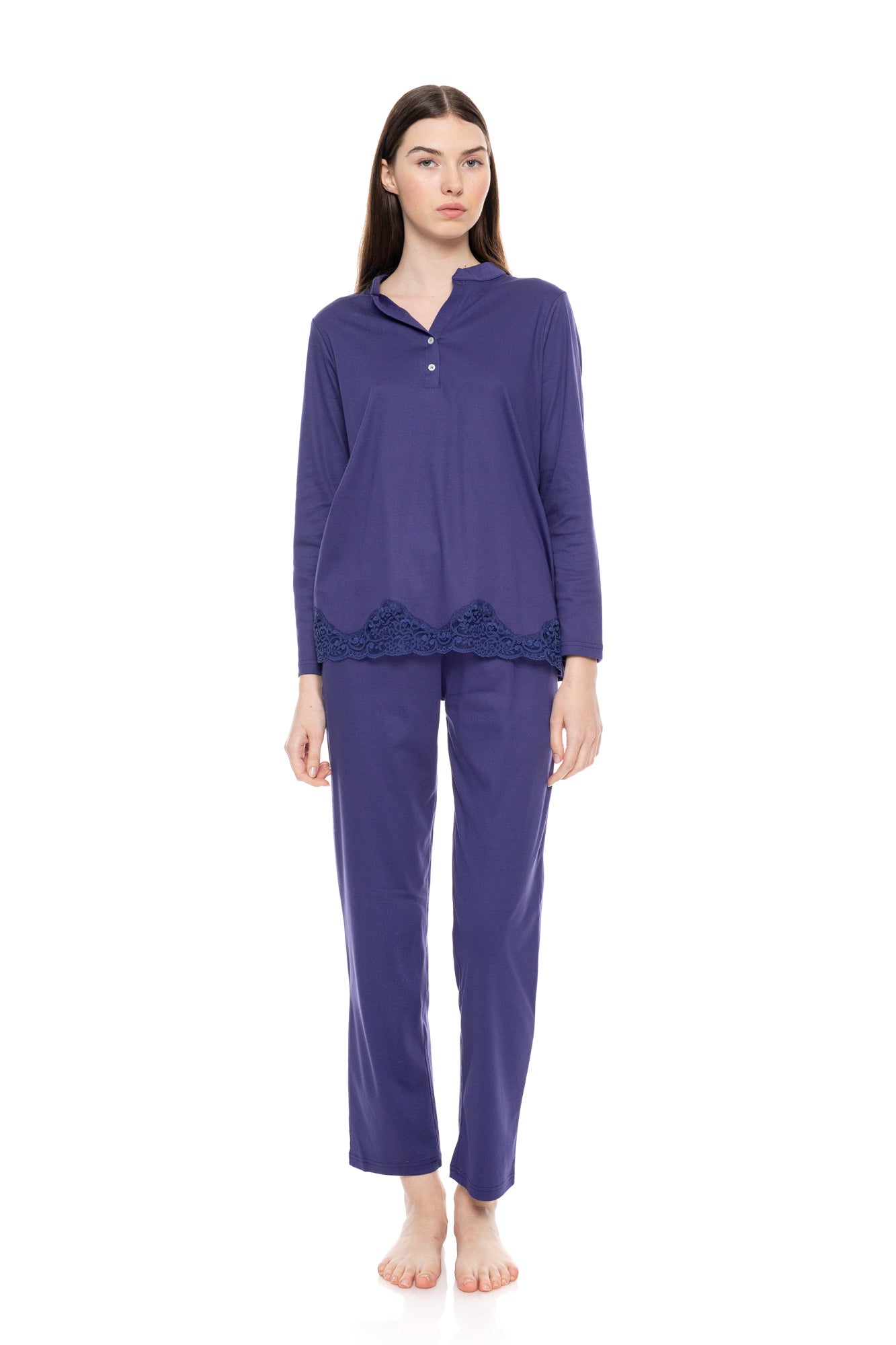 Pink Label - Pyjama Solid Geo Lovers