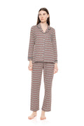 Pink Label - Pyjama Buttoned Forest Green Geo