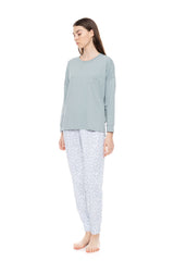 Pink Label - Pyjama Aqua Leo