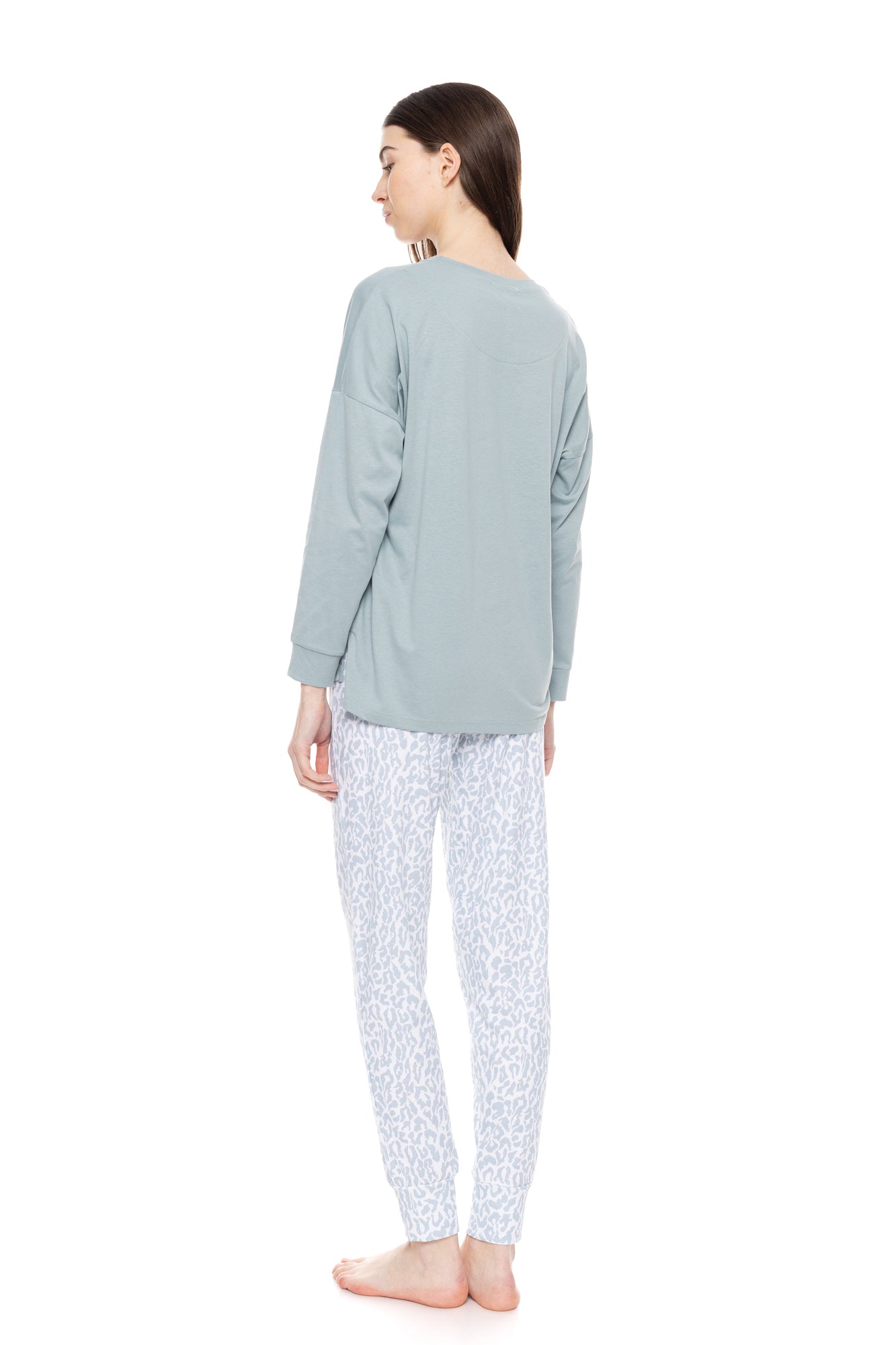 Pink Label - Pyjama Aqua Leo