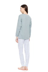 Pink Label - Pyjama Aqua Leo