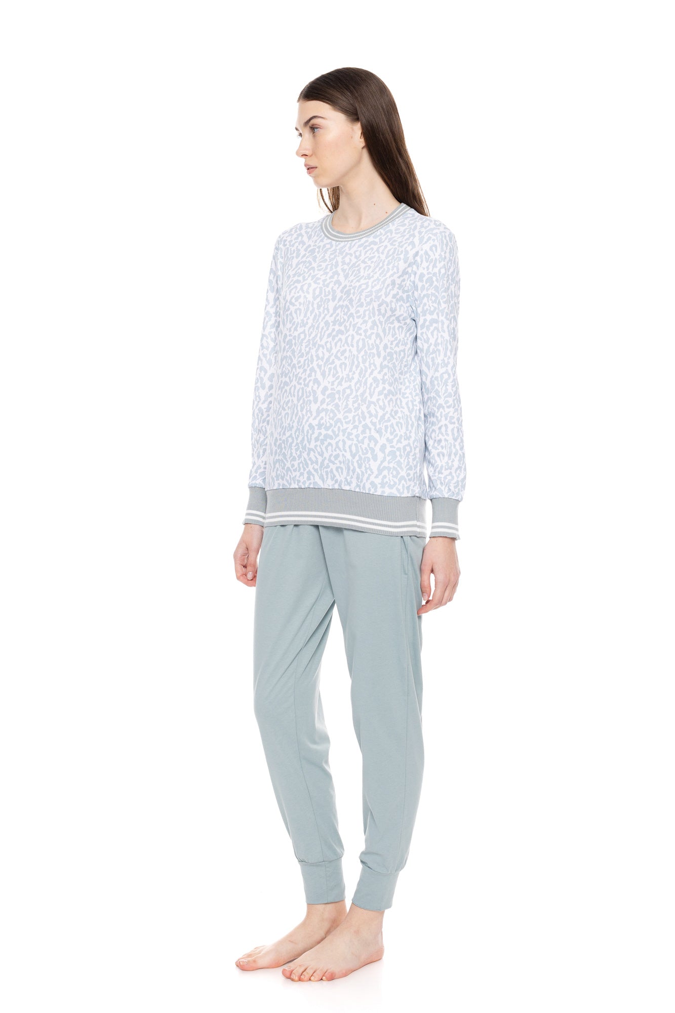 Pink Label - Pyjama Aqua Leo