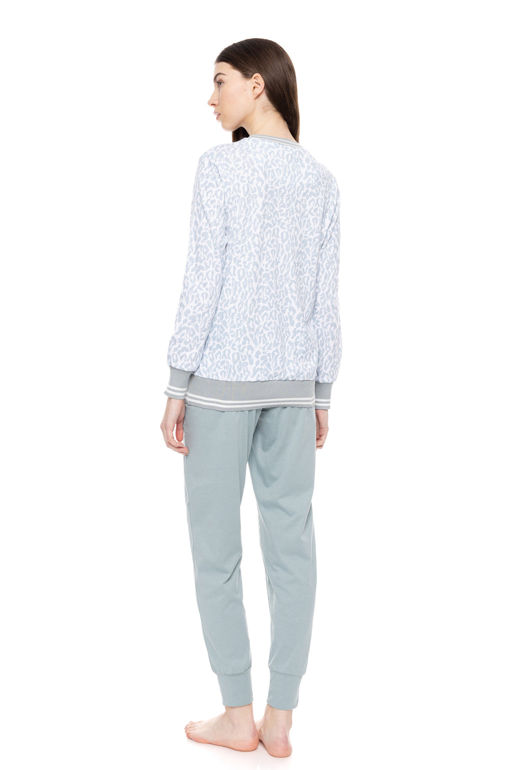 Pink Label - Pyjama Aqua Leo