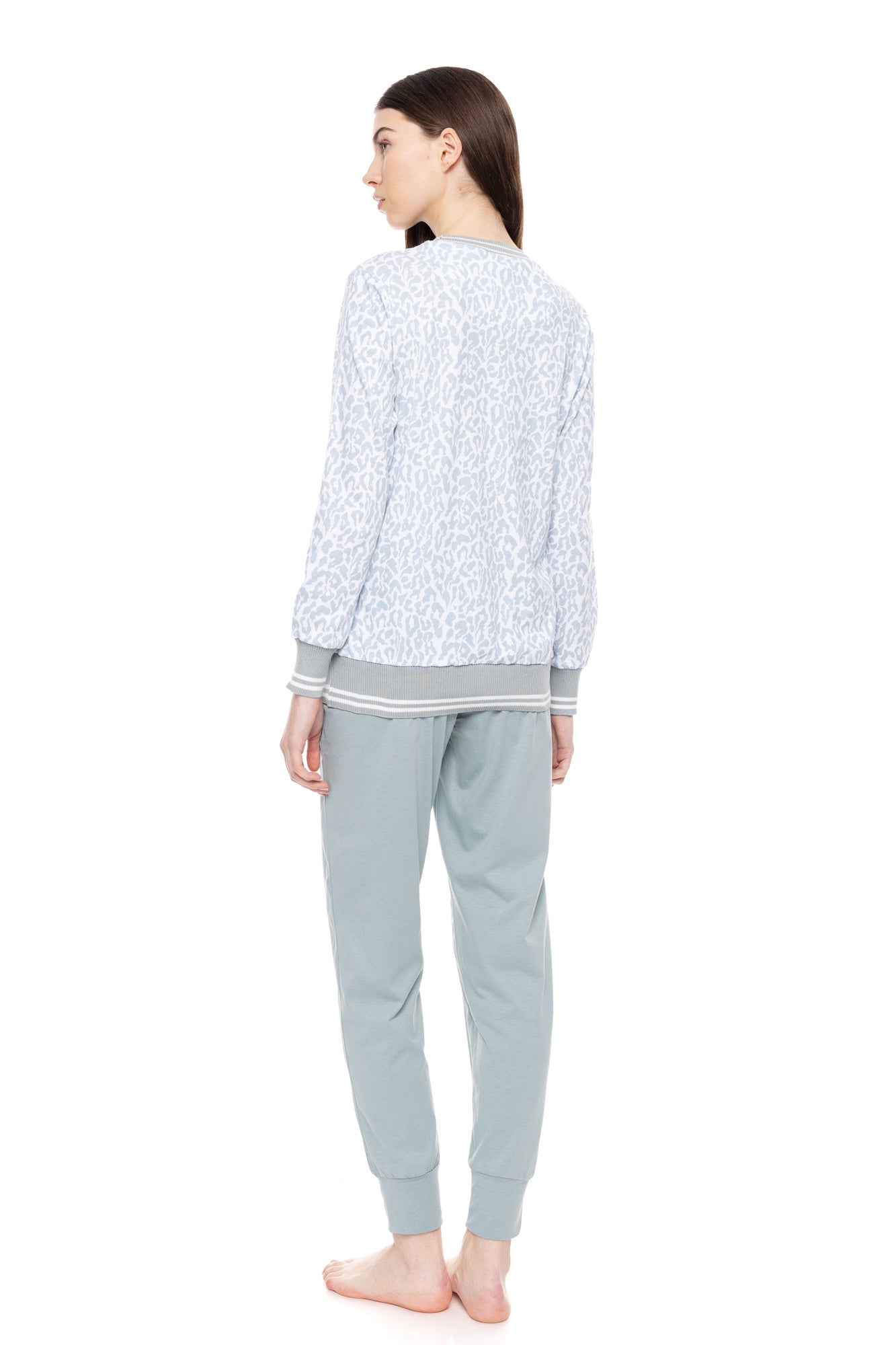 Pink Label - Pyjama Aqua Leo