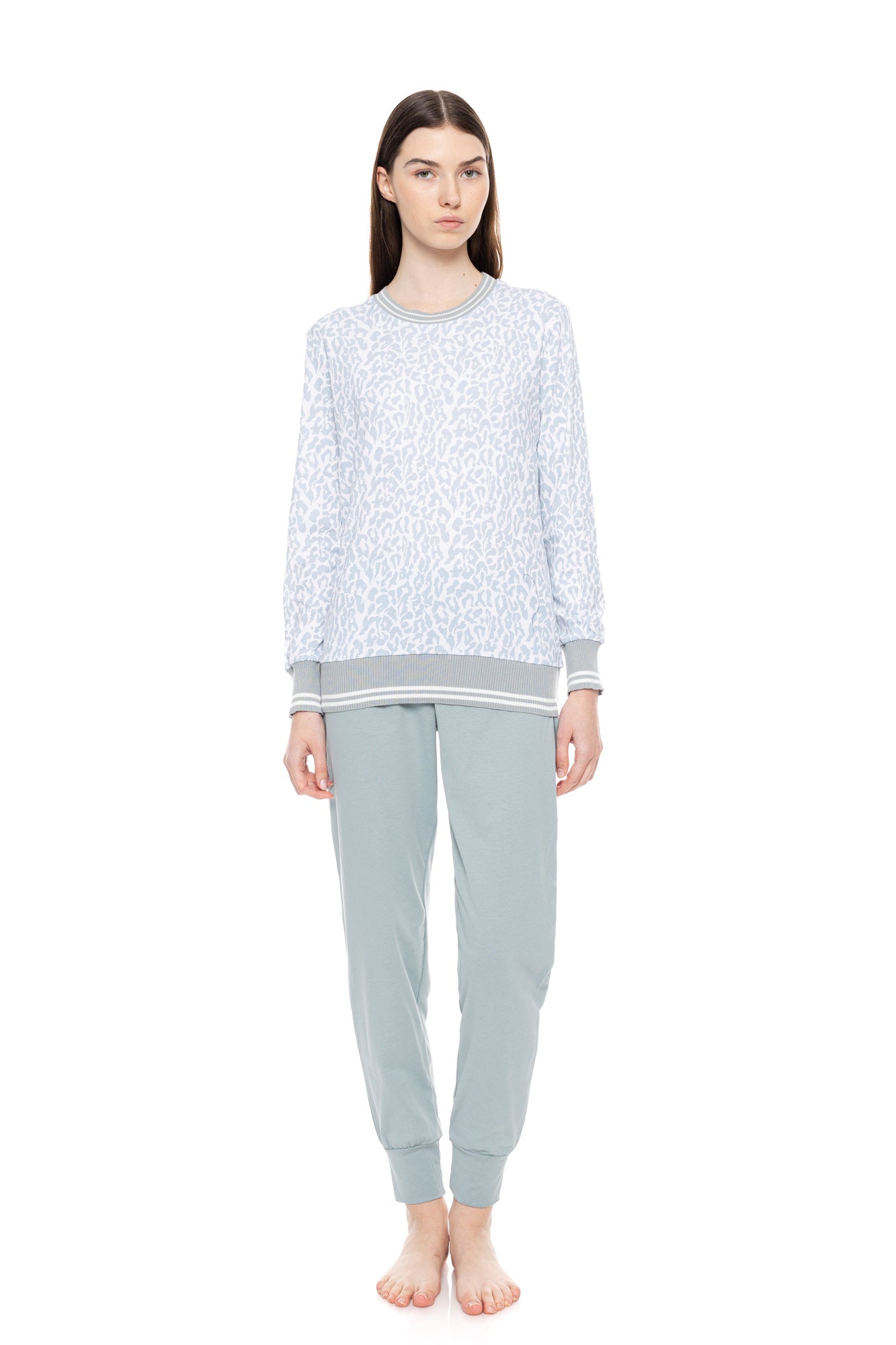 Pink Label - Pyjama Aqua Leo