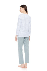 Pink Label - Pyjama Aqua Leo