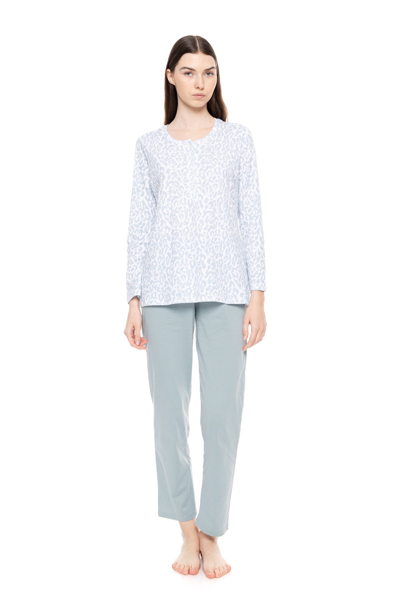 Pink Label - Pyjama Aqua Leo
