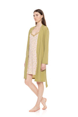 Pink Label - Nightgown 2Pcs Set Blossom Flower