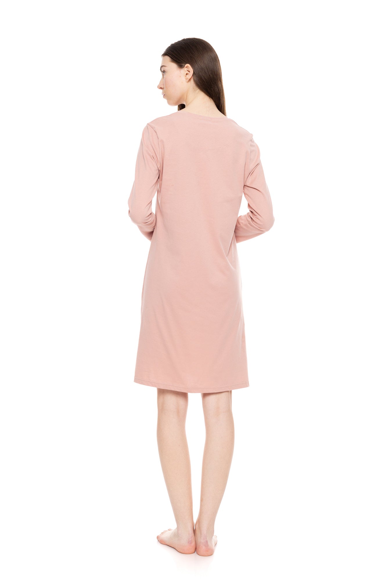 Pink Label - Nightgown Solid Pink Flower