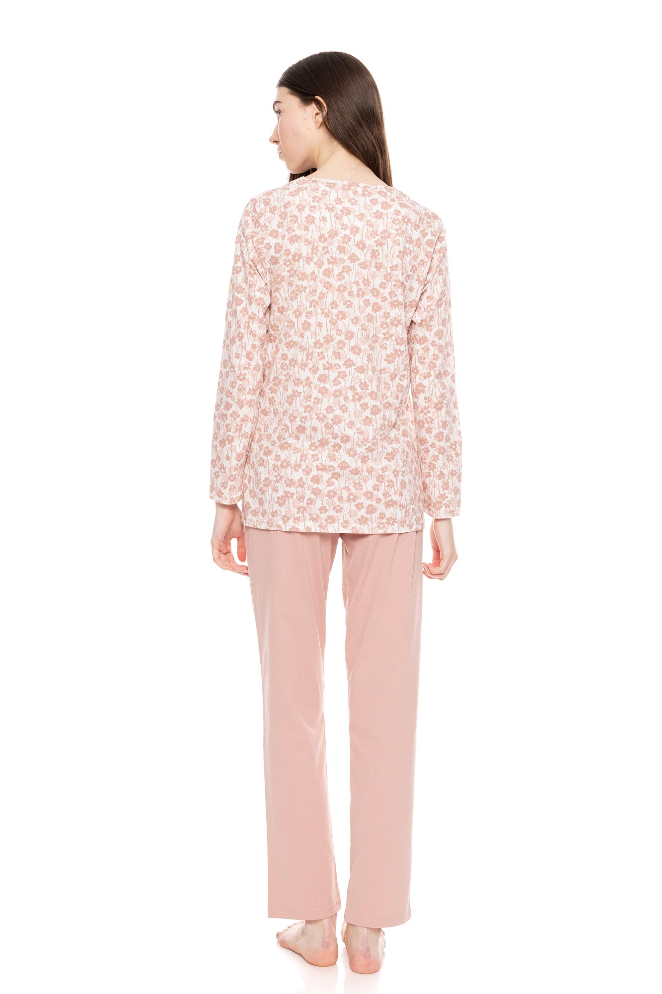 Pink Label - Pyjama V Pink Flower