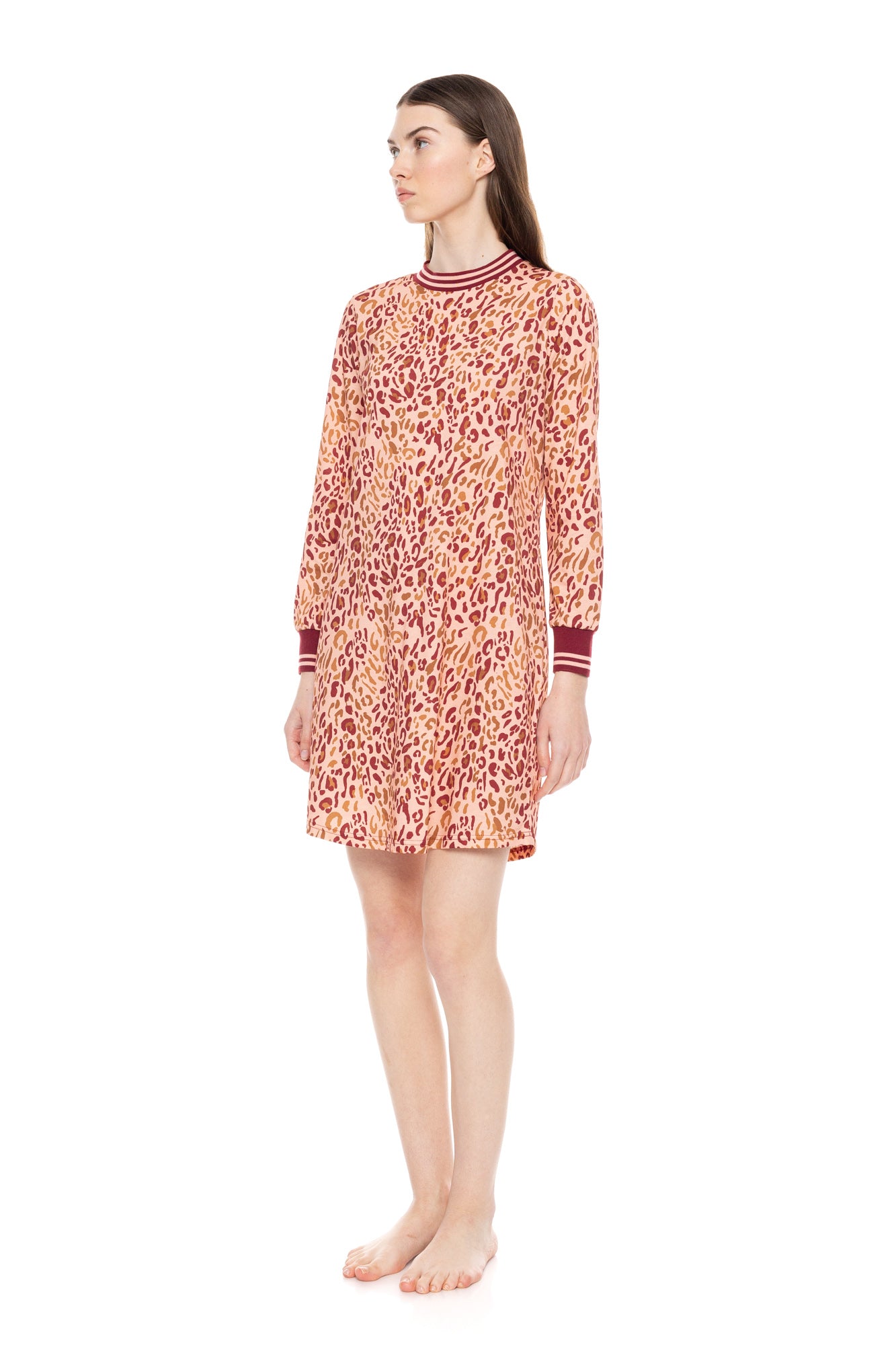 Pink Label - Nightgown Soft Pink Leopard