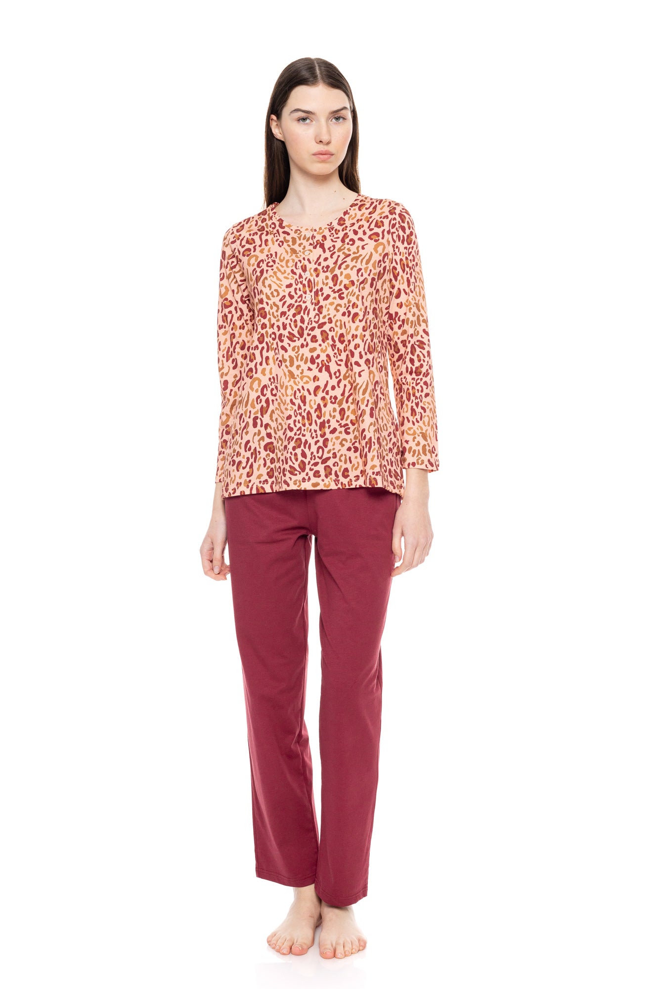 Pink Label - Pyjama Soft Pink Leopard