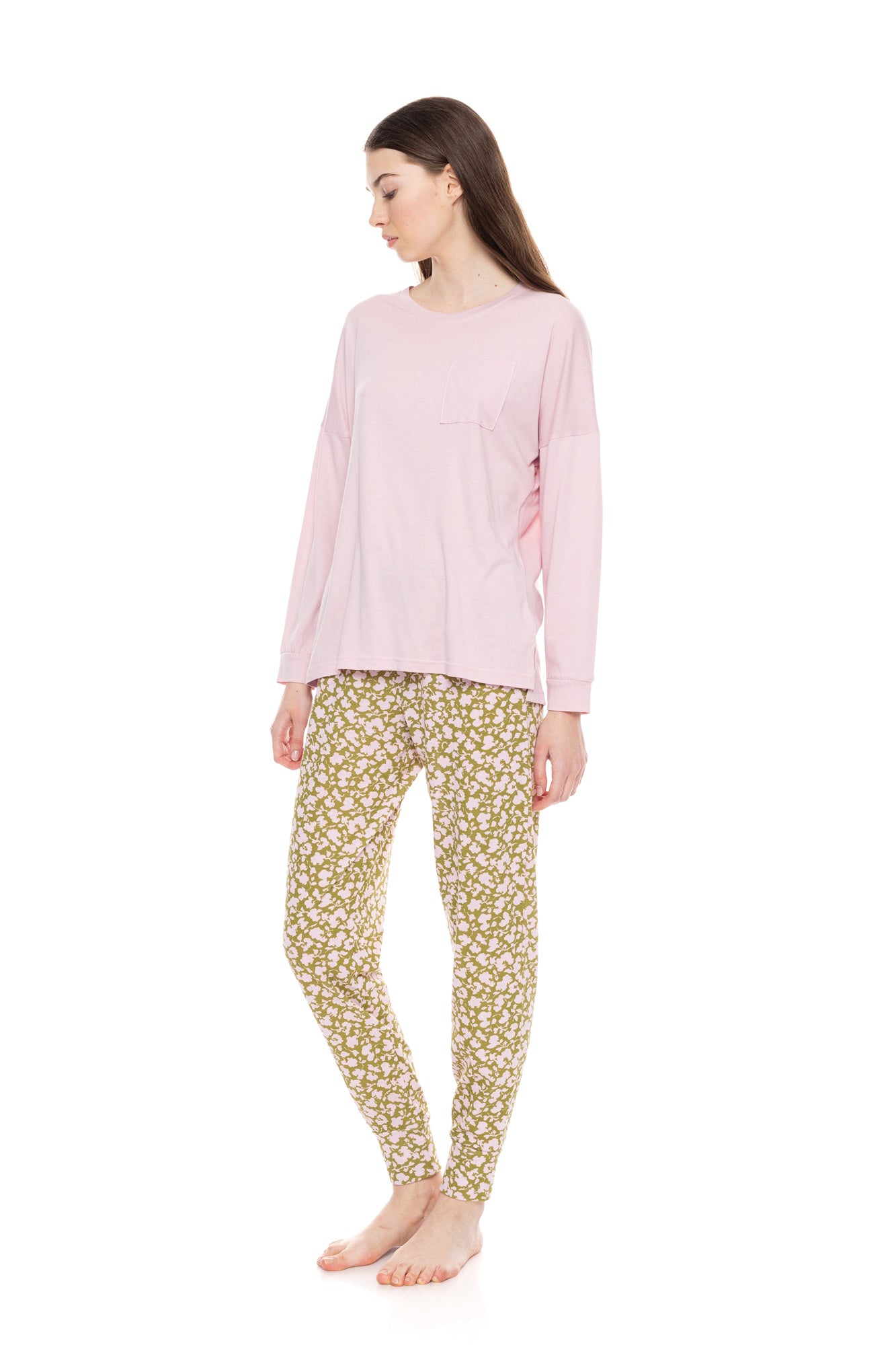 Pink Label - Pyjama Green Blossom