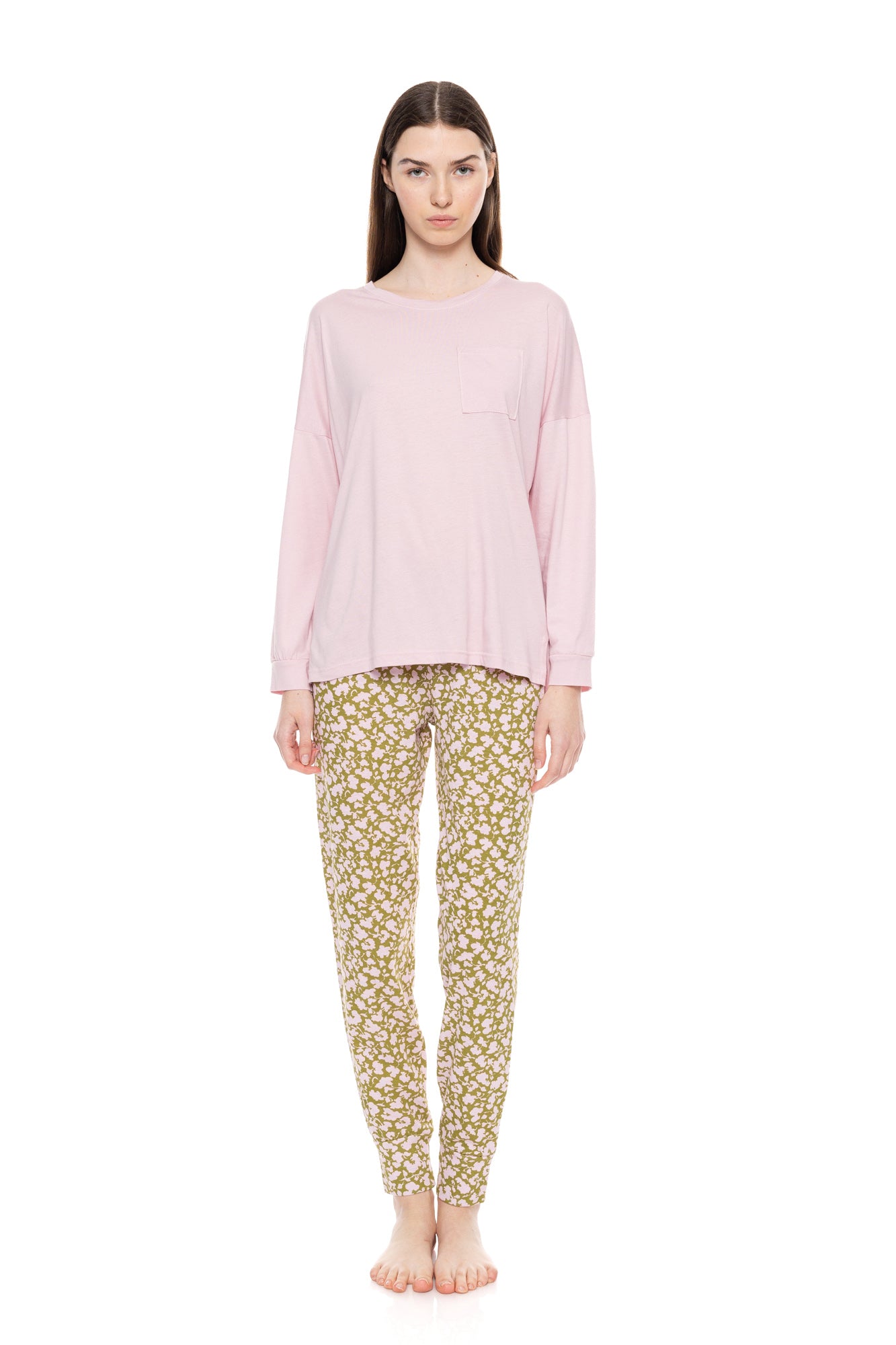 Pink Label - Pyjama Green Blossom