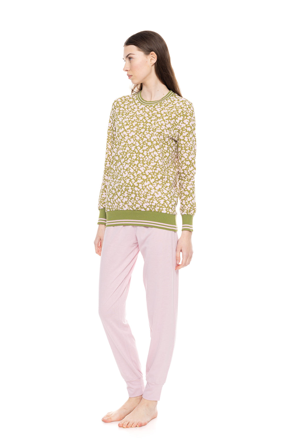 Pink Label - Pyjama Green Blossom