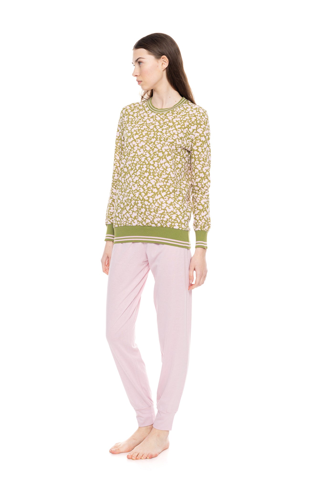 Pink Label - Pyjama Green Blossom