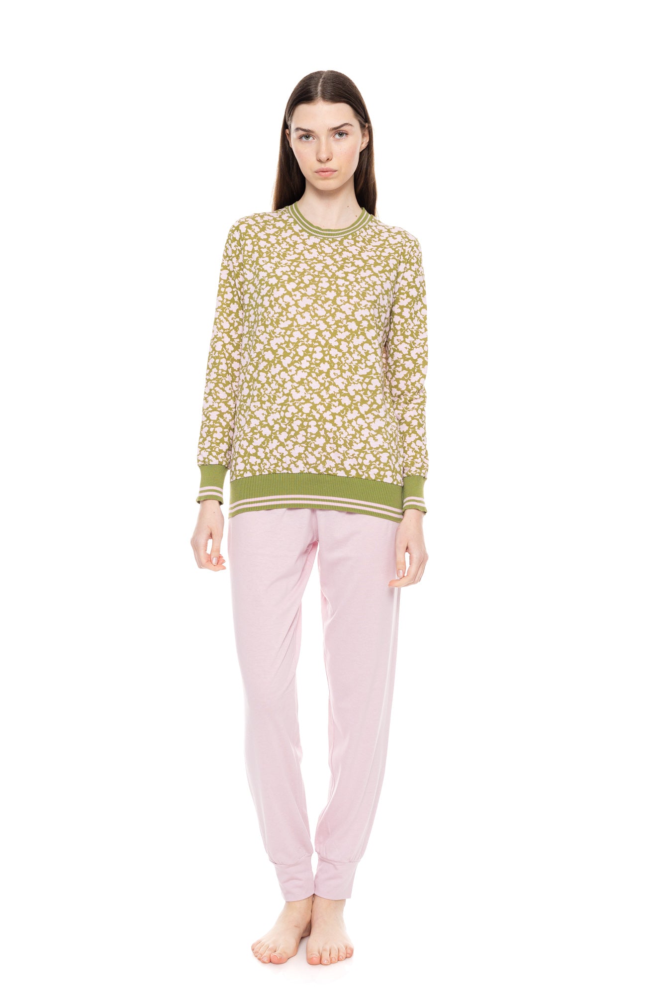 Pink Label - Pyjama Green Blossom