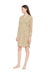 Pink Label - Nightgown Buttoned Green Blossom