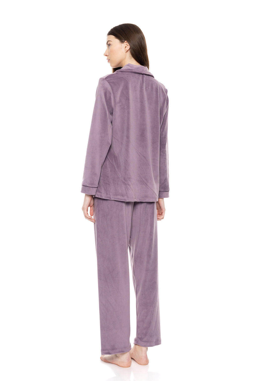 Pink Label - Pyjama Buttoned Soft Velvet