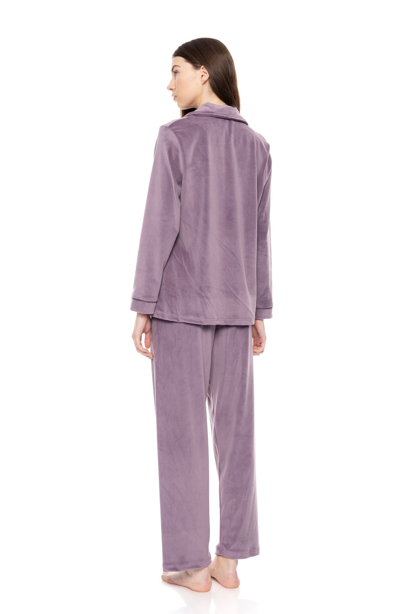 Pink Label - Pyjama Buttoned Soft Velvet