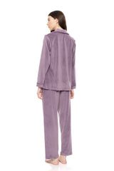 Pink Label - Pyjama Buttoned Soft Velvet