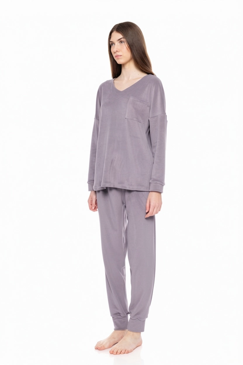 Pink Label - Pyjama V Soft Velvet