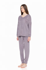 Pink Label - Pyjama V Soft Velvet