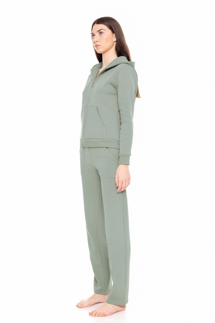 Pink Label - Homewear Zipper Soft Solid