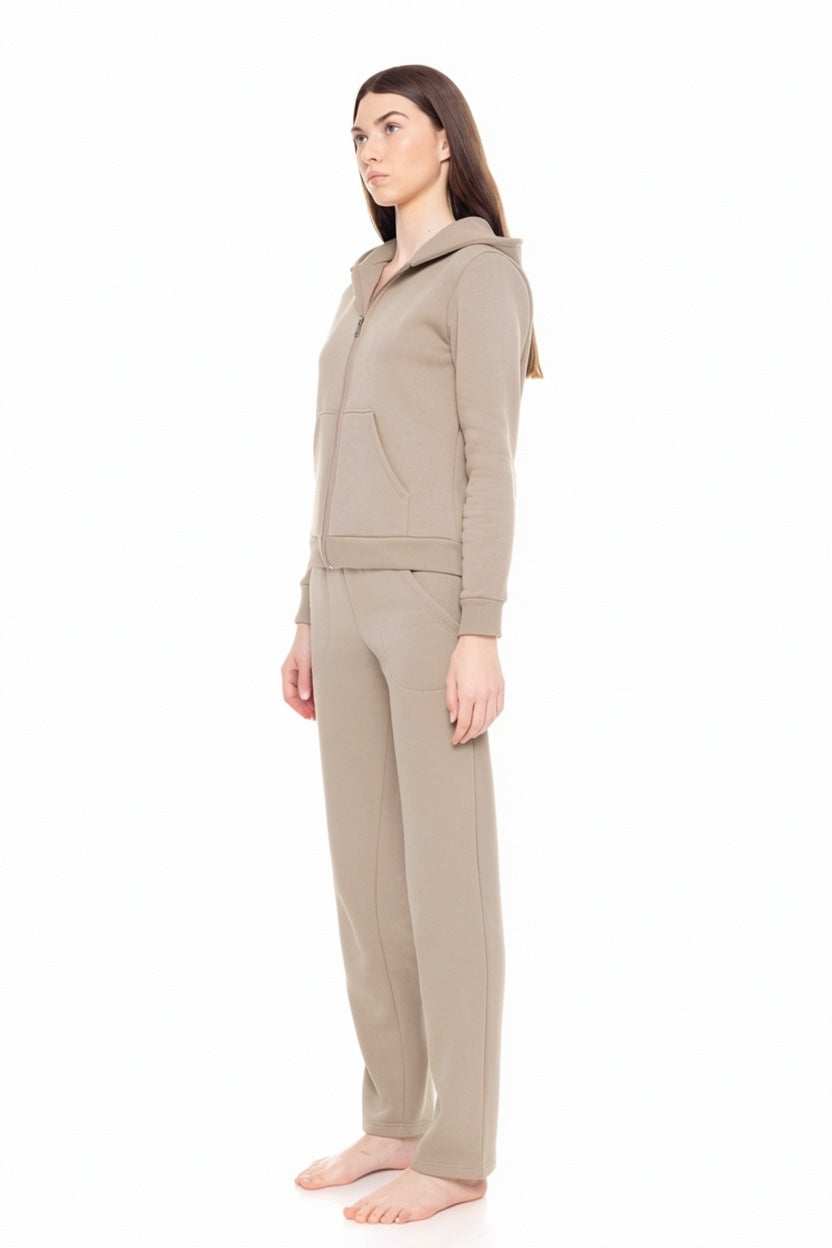 Pink Label - Homewear Zipper Soft Solid