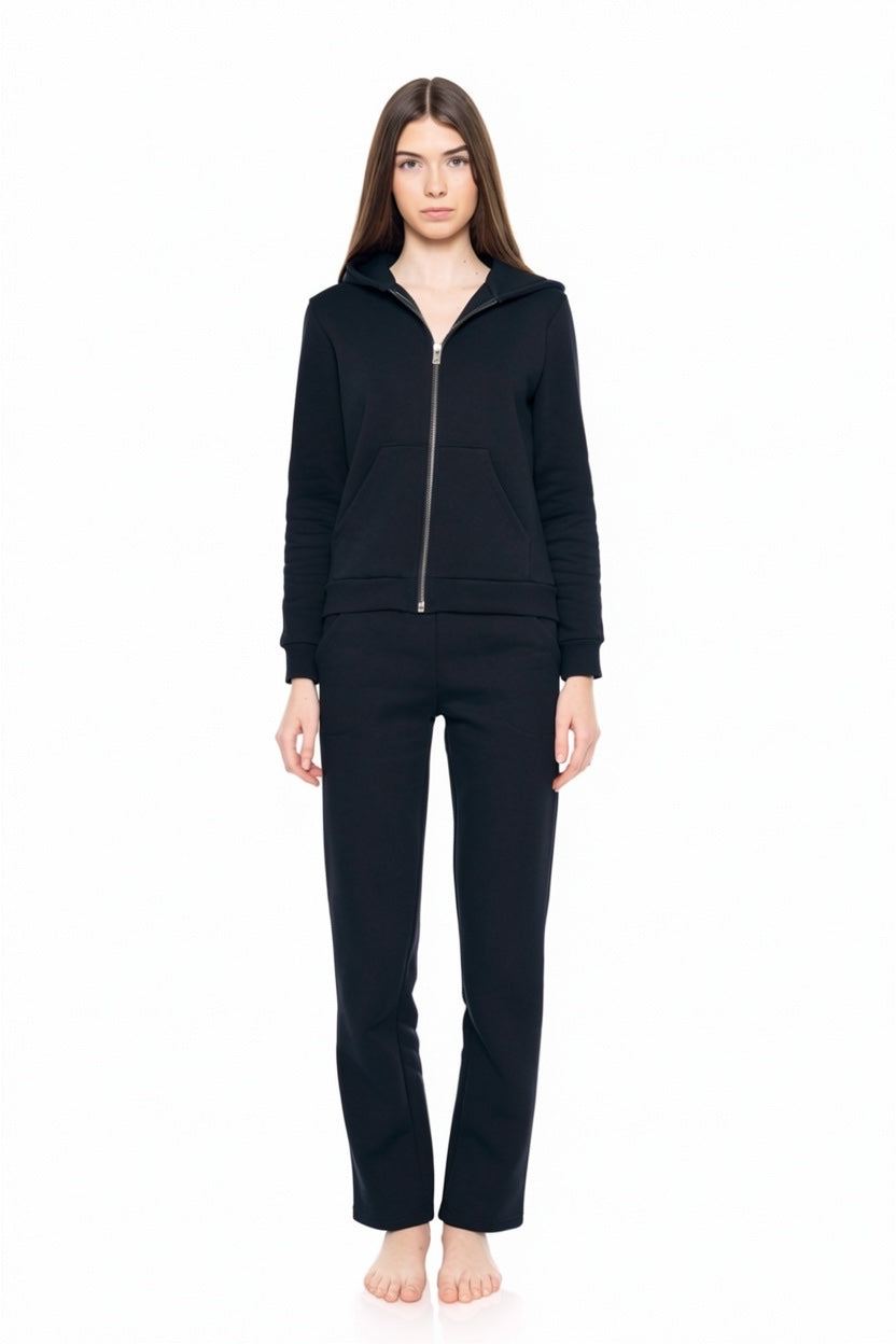 Pink Label - Homewear Zipper Soft Solid