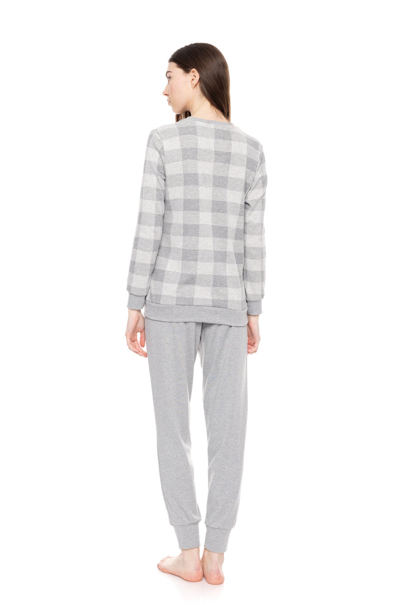 Pink Label - Pyjama Jacquard Grey Plaid
