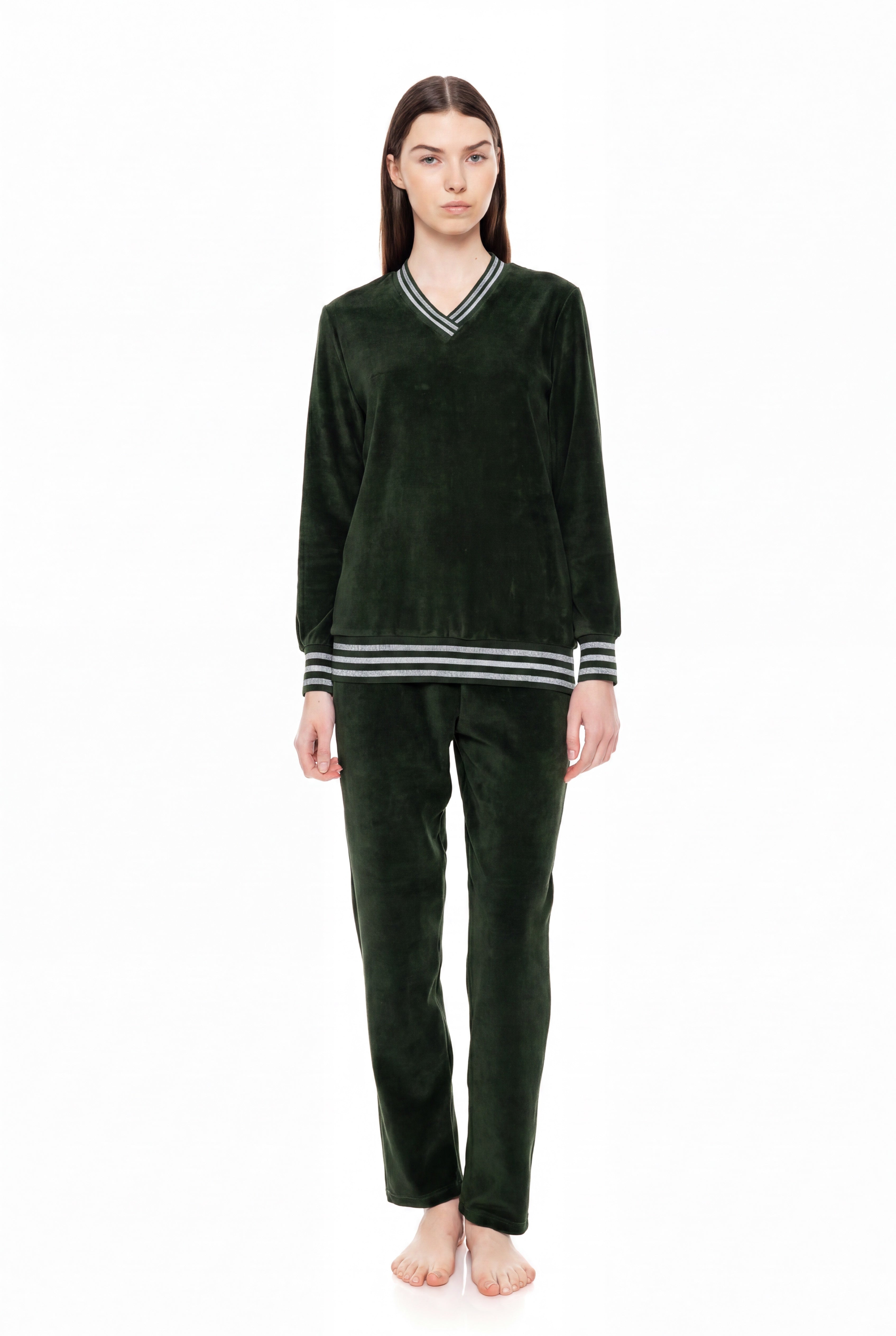 Pink Label - Homewear V Velvet Detail