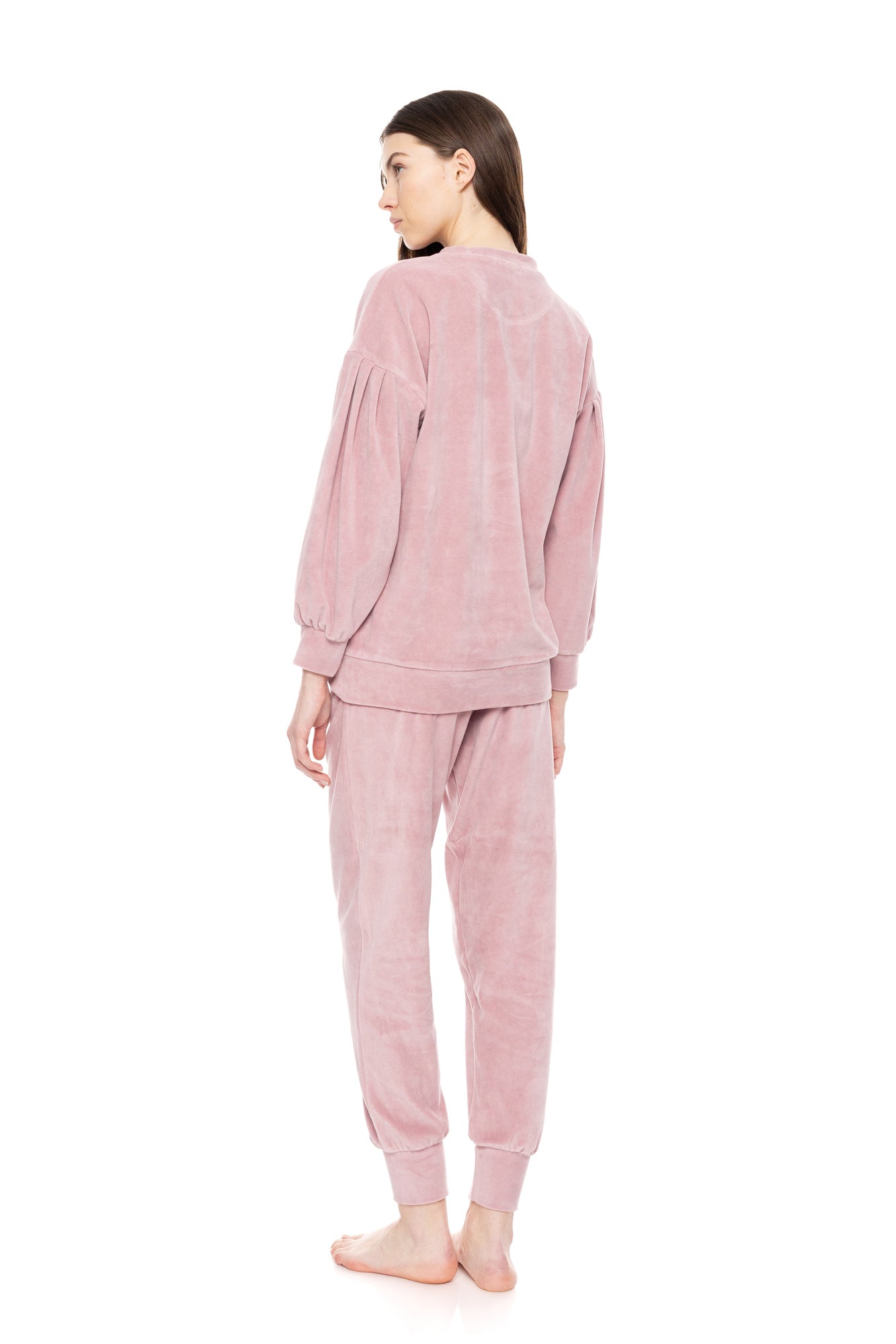 Pink Label - Homewear Velvet Stripe